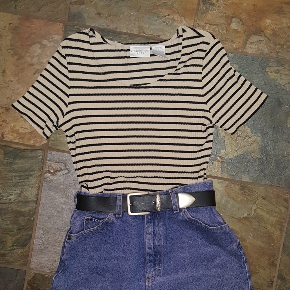 Super soft and stretchy striped shirt